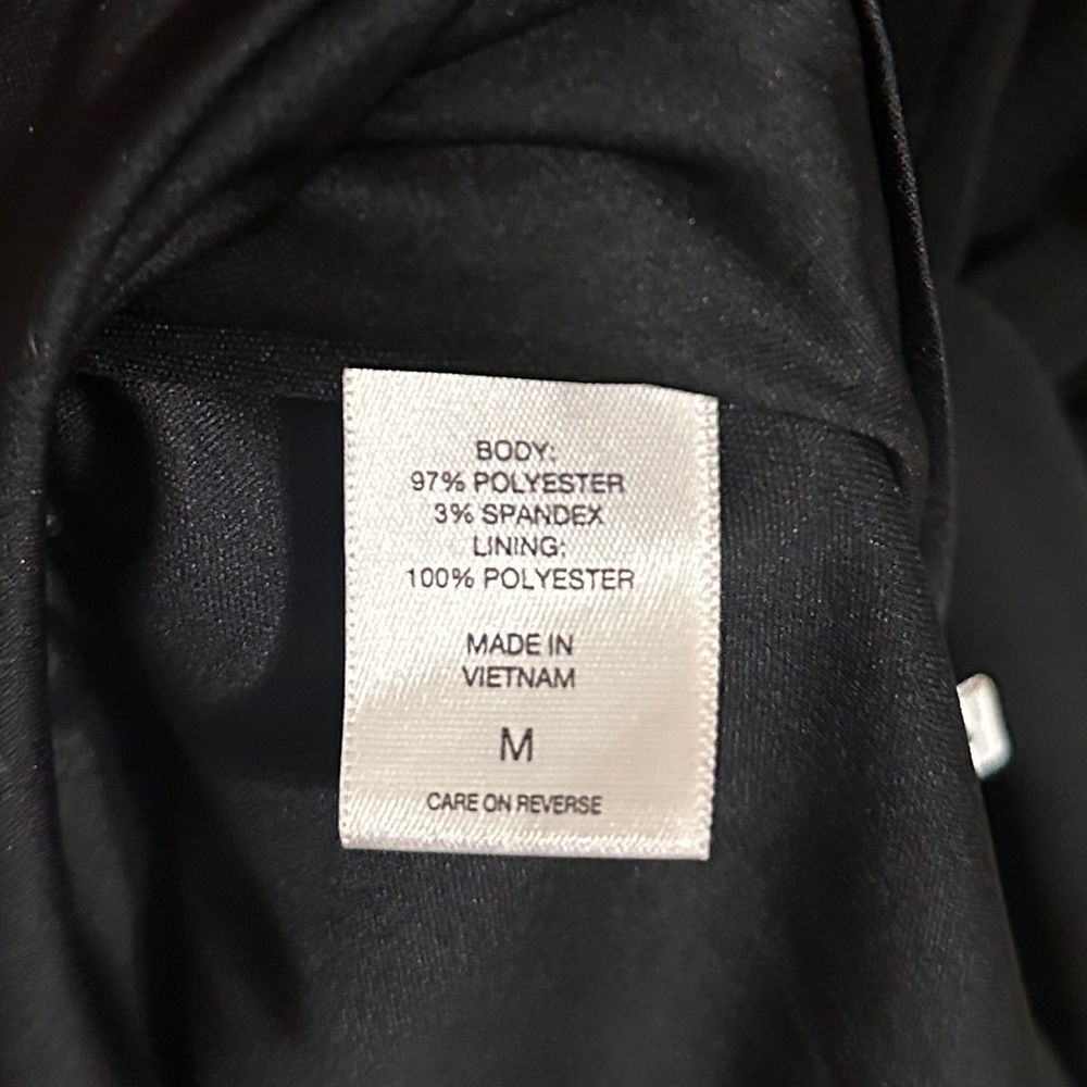 New York & Company Classic Button-Front Midi Shirt Dress w Buckle Waist, Black M - Picture 11 of 14